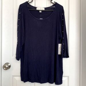 NWT French Laundry 3/4 Sleeve Dressy Top